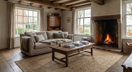 Landelijk interieur